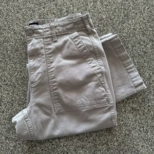 Lands End Pants‎ Womens 10P 30x26 Stretch Chino Straight Mid Rise